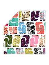 HoeDown: Double-Sided Washcloth: White/Multi / 12x12 in / Washcloth