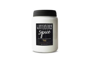 26 oz Farmhouse Jar Candle: Winterberry Spice