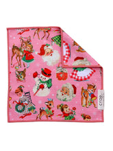 Old Fashion Fun: Double-Sided Washcloth: Pink / Washcloth (12 in x 12 in)