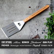 BBQ Grill Spatula Tool, Personalized Grilling Tool: Engraved - Custom Logo / Allura
