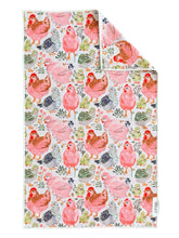 Coop Cuties: Double-Sided Hand Towel: White / Hand Towel (17 in x 27 in)