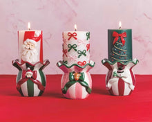 Santa Christmas Pillar Candle
