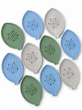 Shower Steamer Tray - Leaf Silicone Tray : Gray