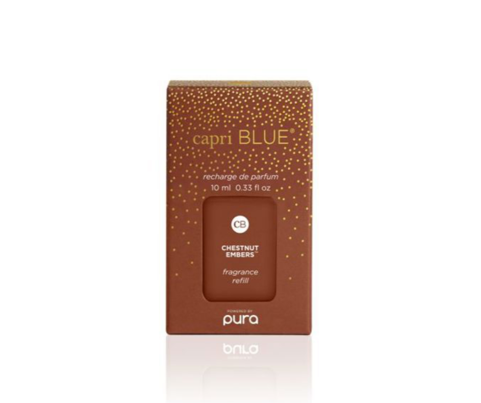 CB + PURA - CHESTNUT EMBERS DIFFUSER REFILL, 0.33 oz