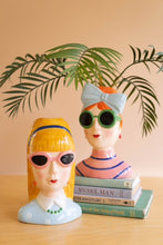 Girl with Green Sunglasses Vase