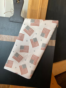 Flag waffle towel