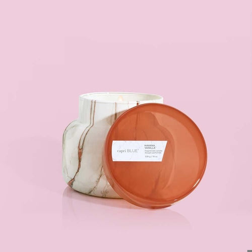 HAVANA VANILLA MODERN MARBLE SIGNATURE JARS, 19 oz