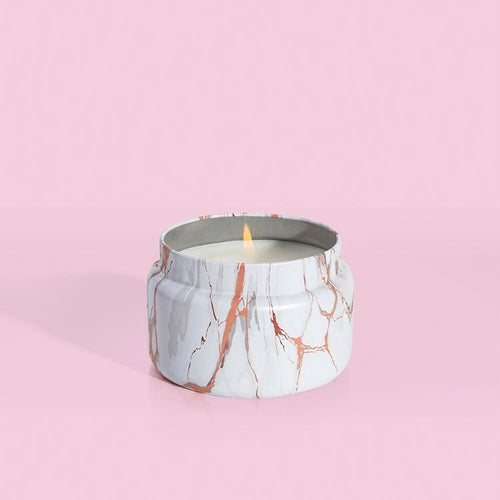 HAVANAH VANILLA MODERN MARBLE PRINTED TRAVEL TIN, 8.5 oz