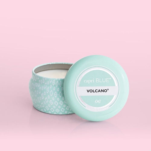 VOLCANO SIGNATURE AQUA PRINTED MINI TIN, 3 OZ