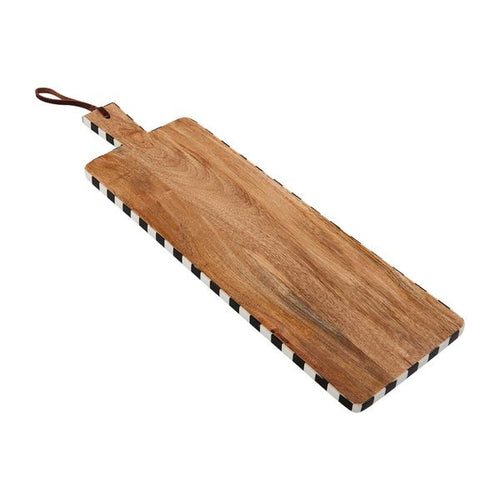 Long Bistro Checkered Edge Board