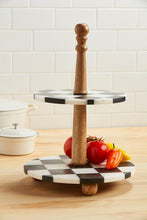 Black & White Check Tiered Server