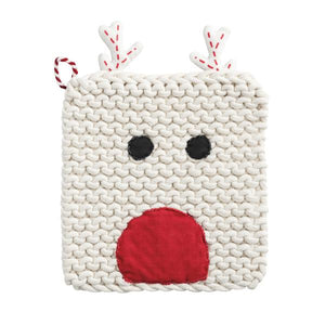 Reindeer Christmas Potholder