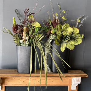 Black Tin Basket