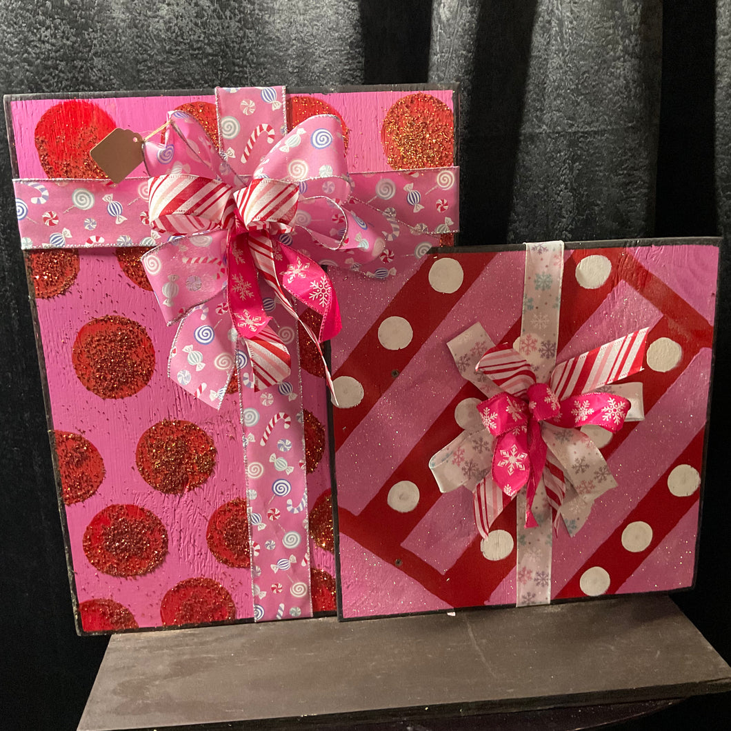 Double Wooden Present