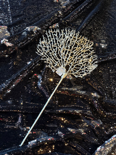 Decorative Glitter Coral Pick