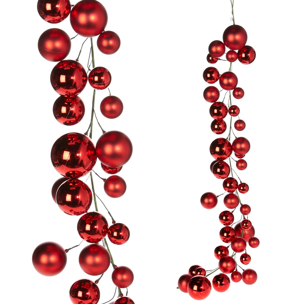 4’ Red Ball Garland