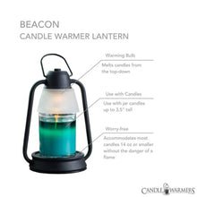 Beacon Candle Warmer Lantern - Black