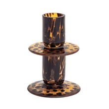 Small Tortoise Glass Candlestick