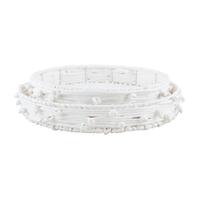 White Knot Rope Tray Set