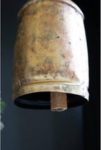 Large Antique Gold Christmas Bell