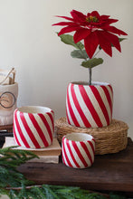 Candy Cane Planter Set of 3