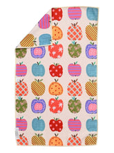 Apple Patch: Double-Sided Hand Towel: Cream / Hand Towel (17 in x 27 in)