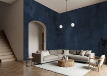 Navy Plaster — Luxe Textures Luxury Wallpaper Mural: Sample/Swatch / Peel-stick