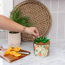 Orange & Honey Patterned 3 Wick Candle