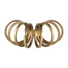 Decorative Sculpture - Gold Metal Slinky Ring, 11 in.
