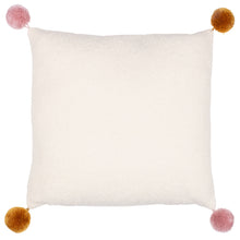 Pom-Poms Ready Set Snow Cushion Multicolour: Multicolour / Polyester Filled / 43 x 43cm