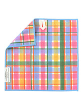 Joyful Grid: Double-Sided Washcloth: Multicolor / Washcloth (12 in x 12 in)