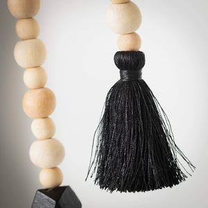 Tasseled Neutral Bead Garland