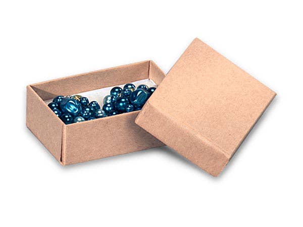 Brown Kraft Jewelry Gift Boxes: 100 Pack / 2.5x1.5x.75