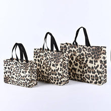 50pcs, 4 Sizes Leopard Animal Print Non-woven Gift Bag: Large