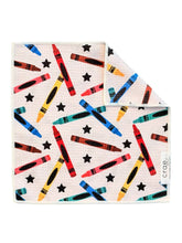 Crayon Confetti: Double-Sided Washcloth: Cream / Washcloth (12 in x 12 in)
