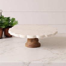McKayla Monday Registry 
Scalloped Marble Cake Stand
