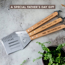 BBQ Grill Spatula Tool, Personalized Grilling Tool: Engraved - Custom Logo / Allura
