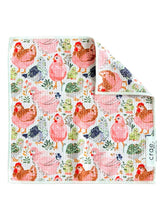 Coop Cuties: Double-Sided Washcloth: White / Washcloth (12 in x 12 in)
