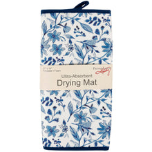 Blue Florals Drying Mat