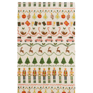 Christmas Celebration Festive Table Runner Multicolour: Multicolour / 35 x 180cm
