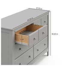 Graco® Benton 6 Drawer Double Dresser: White