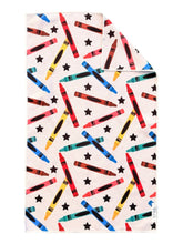 Crayon Confetti: Double-Sided Hand Towel: Cream / Hand Towel (17 in x 27 in)