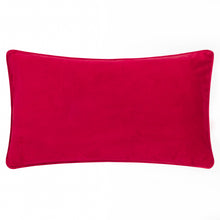 HoHoHo Velvet Piped Cushion Red: Red / Polyester Filled / 30 x 50cm