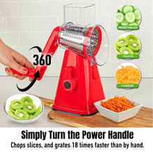 NutriSlicer 3-in-1 Spinning/Rotating Food Slicer and Grater