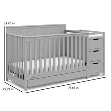 Graco® Hadley 5-in-1 Convertible Crib and Changer with Drawer: White