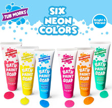 Tub Works® Bath Paint Soap Bath Toy, Neon 6 Pack