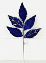 ISB79806- 22in Elegant Velvet Magnolia Lvs Spray-Blue