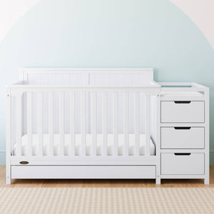 Graco® Hadley 5-in-1 Convertible Crib and Changer with Drawer: White