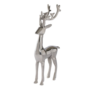 13"Silver Metal Reindeer