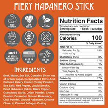 Fiery Habanero Beef Stick - 24 Pack